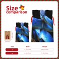 thumbnail image 2 of Fuzoiu Blue Viper Snake 2 Print Christmas Gift Bag,Burlap Gift Bag with Drawstring Closure & Hang Tag,Perfect for Holidays, Birthdays, and Special Occasions-Medium, 2 of 3