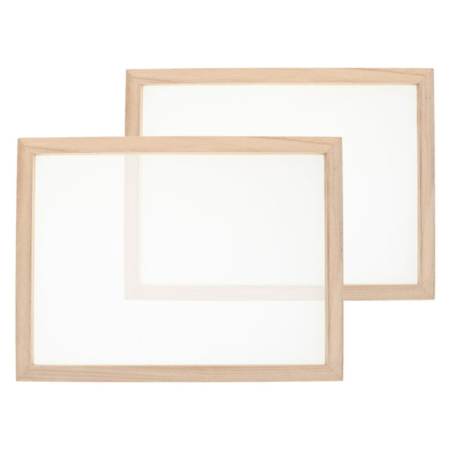 LOLIPPYY 2pcs Diy Paper Making Frame Wooden Paper Mould For Family Bonding Activities