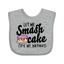 Inktastic Let Me Smash Cake Its My Birthday Girls Baby Bib