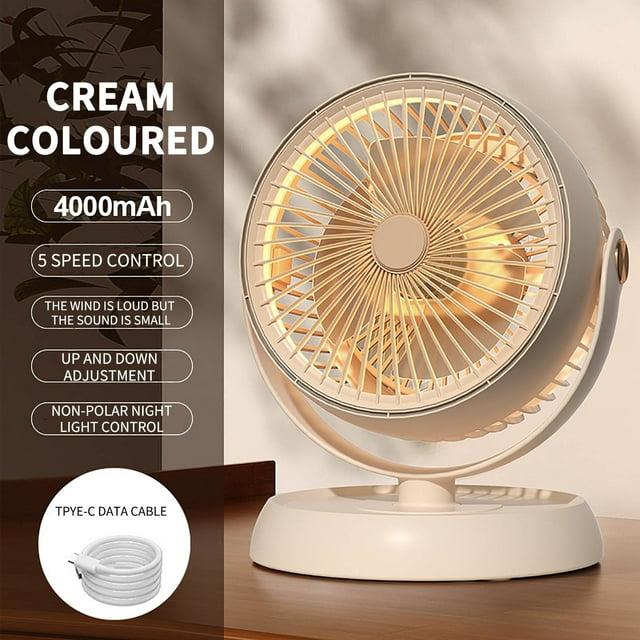 RKSTN portable fan Circulating Fan Desktop With High Wind Power And Silent Desk Fan That Can Be Rotated Up And Down To Adjust The Fan