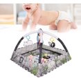 thumbnail image 4 of Gimnasio de Juegos para Bebés, Tapete de Juego con 7 Juguetes, Diseño Multincional para Desarrollo l, Grande y Lavable, Ideal para bebés en Casa, Parque, Salón, Hogar, Centro de Desarrollo l, 4 of 5