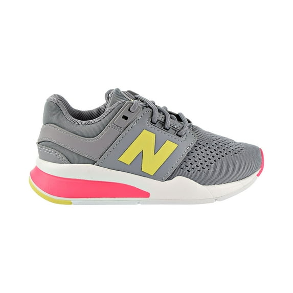 New Balance Little Kids Shoes Grey/Volt/Pink kl247-tip