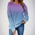 thumbnail image 2 of BXINGOHAI Sweatshirts Halloween Sweatshirt Women - Halloween Graphic Crewneck Tops Casual Sweater Purple L, 2 of 5