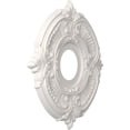 thumbnail image 2 of Ekena Millwork 13"OD x 3 1/2"ID x 3/4"P Attica Thermoformed PVC Ceiling Medallion (Fits Canopies up to 5"), UltraCover Satin Blossom White, 2 of 10