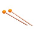 thumbnail image 2 of 2 mazos de madera, palos de percusión, mazo de Gong, mazo de tambor profesional, martillo de Marimba para principiantes, carillón de xilófono , Amarillo, 2 of 9