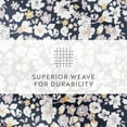 thumbnail image 6 of Noble Linens 4 Piece Pattern Microfiber Bed Sheets Set, Floral Dream Navy, Twin, 6 of 8