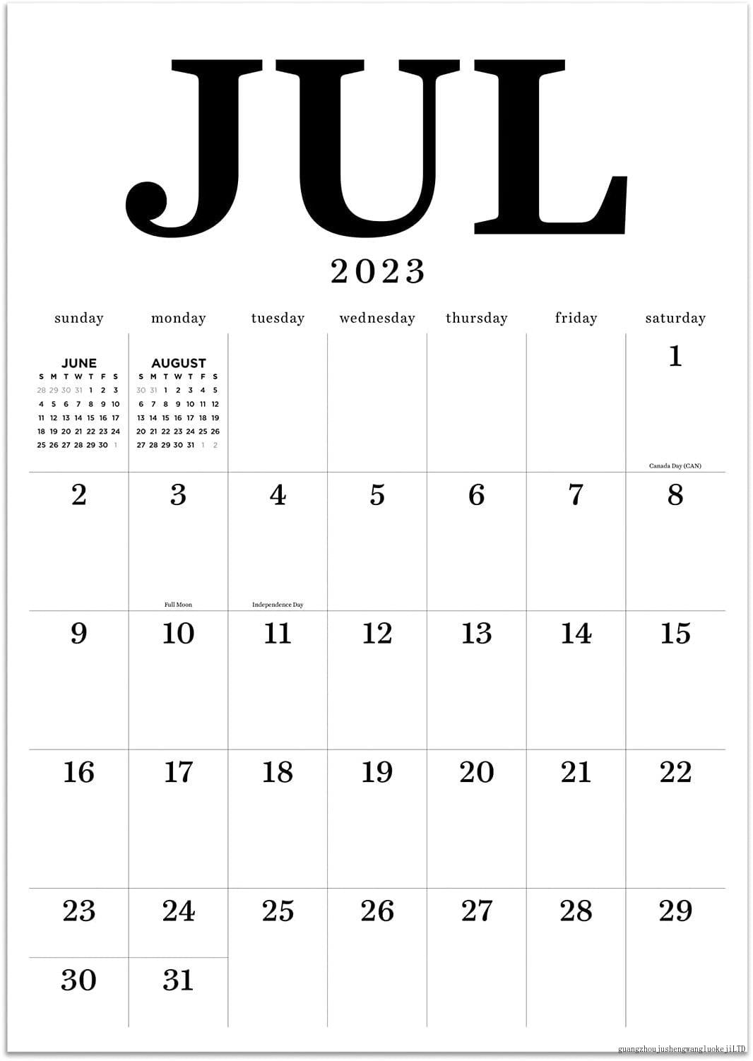 july 2023 june 2024 medium art poster wall calendar large wall