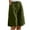 Army Green, variant on BLVB Linen Shorts for Women Wide Leg Knee Length Bermuda Shorts Summer Casual Long Shorts Loose High Waisted Beach Vacation Clothes