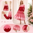 thumbnail image 6 of Bounce Dresses for Women Church, Elegant Pearl Midi Dress with Loose Stretch Fit for Wedding & Formal Events, 6 of 8