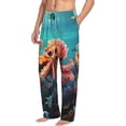 thumbnail image 6 of Fuzoiu Underwater Plant Octopus Print Men's Pajama Pants,Lounge Pants for Men,Lounge PJ Bottoms,Sleepwear Pants with Drawstring Pockets -XX-Large, 6 of 6