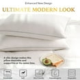 "Casa Platino Hypoallergenic MediumFirm Down Alternative Bed Pillows