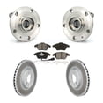 thumbnail image 1 of Transit Auto Front Hub Bearing Assembly Coated Disc Brake Rotors and Semi-Metallic Pads Kit for Car Volkswagen CC with 340mm Diameter Rotor KBB-114693, 1 of 11