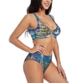 thumbnail image 2 of Daiia Christmas Tree Women's Bikini Set Two Piece Swimsuit High Waisted Bikini Adjustable Straps Bikini Perfect for Beach, Pool, and Summer Vacation-XX-Large, 2 of 9