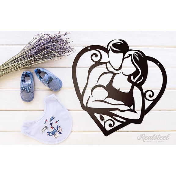 Newborn Wall Décor - Heartwarming Metal Art for Families