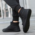 thumbnail image 2 of NOKIO Men'S Padded Winter Walking Boots Plush Warm Cotton Shoes Wear And Anti Slip Snow Boots Five Finger Cotton Shoes Outdoor Sports Shoes Men's And Women's Hiking Shoes Men'S Lined Winter Boots, 2 of 5