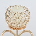 thumbnail image 1 of Houkiper Crystal Candle Holder Decorative Gold Candlestick Crystal Candle Holder,Crystal Candelabra,Candlest Stand For Home Wedding Dinning Table, 1 of 8