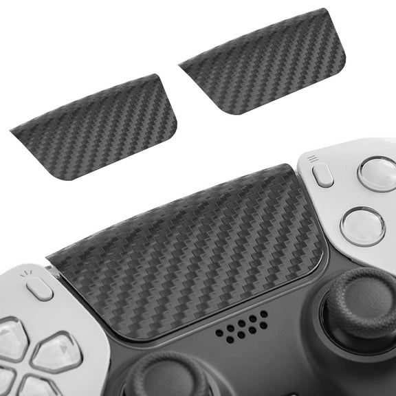 Compatible with PS5 Game Controller Touchpad Protector Skin Stickers Textured Gamepad Protector 2-Pack-Black