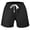 Black, variant on Mens 5" Cotton Sweat Shorts with 3 Zipper Pockets & Elastic Waist Drawstring for Casual Running Lounge Gym