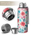 thumbnail image 2 of 20 Oz Pioneer Flower Coffee Tumbler Double Wall Insulated Stainless Steel Water Bottle | Metal Reusable Thermoses Flask with Cup Cap | Leak & Sweat Proof with Anti-Dust Lid, 2 of 7