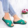thumbnail image 5 of Floenr Womens Sandals Flip Flops for Women,Womens Fashion Wedges Shoes Open Toe Thick Bottom Roman Slippers Beach Sandals, 5 of 7