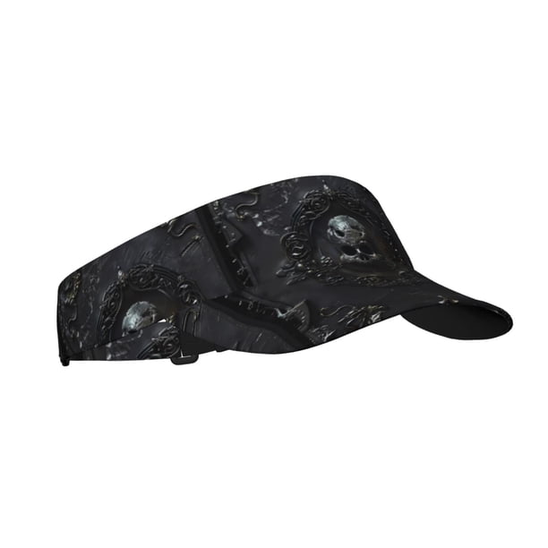 Balery Ornate Dark Skull Book Gorra deportiva con visera ajustable para mujer y hombre (talla única)