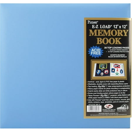 - Pastel Leatherette Postbound Album, 12