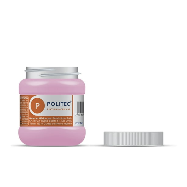 Pintura Acrílica POLITEC Rosa Pastel 250 ml Bodega Aurrera en línea