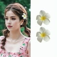 Bluethy 2Pcs Women Hair Pins Flower Decor Antislip Design Hair Clip