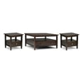 thumbnail image 1 of Table Basse en Bois Warm Shaker 36 Pouces L. 1 Table et 20 Pouces L. 2 Tables d'Appoint en Brun Tabac, 1 of 10
