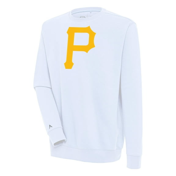 Men's Antigua  White Pittsburgh Pirates Victory Pullover Sweatshirt