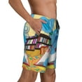 thumbnail image 3 of Blue'S Clues Mens Swim Trunks Quick Dry Board Shorts with Mesh Lining, Hawaii Beach Shorts Swimwear Bathing Suits, 3 of 8