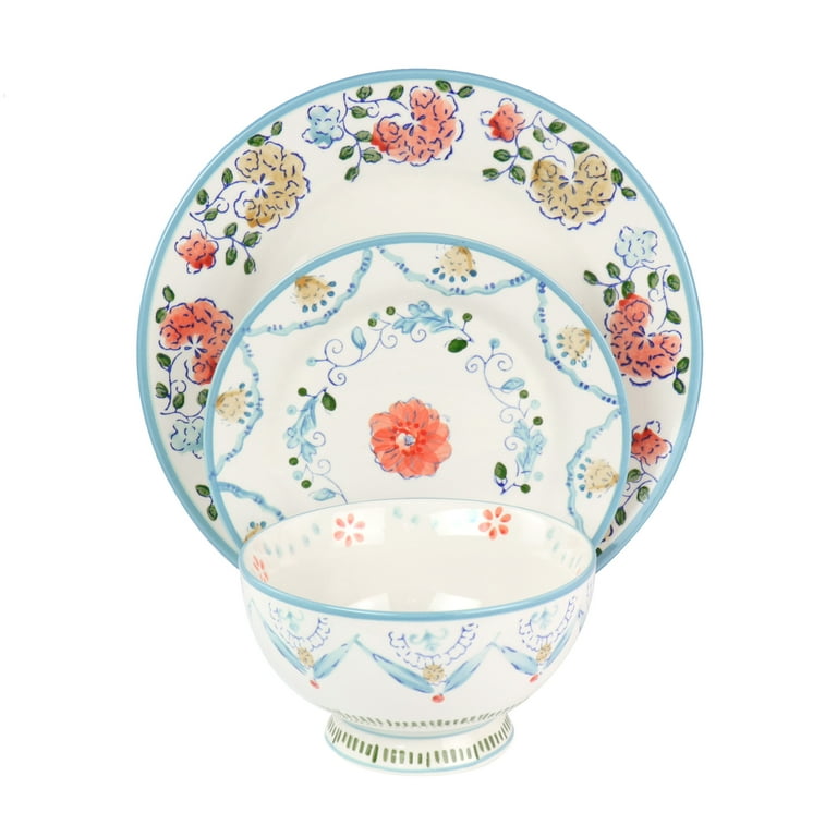 Gibson Elite Anaya 12 Piece Stoneware Dinnerware Set