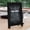 Black, variant on Merrick Lane Set of 10 Wall Mount or Tabletop Magnetic Chalkboards with Folding Metal Legs in Black, 12" x 17"