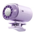 thumbnail image 2 of Ventilador pequeño con clip para exteriores, ventilador de refrigeración rápida para , recargable para interiores, pesca, escritorio, trabajo Púrpura, 2 of 8
