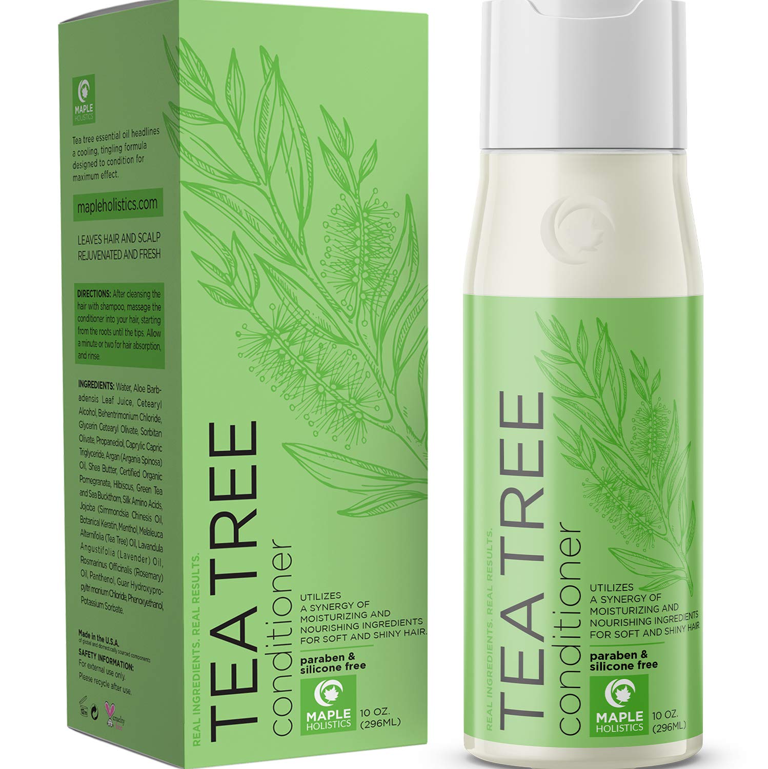 Maple Holistics Tea Tree Oil Hair Conditioner Sulfate Free Dry Hair