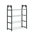 thumbnail image 3 of Clearance under 5 Shoe Rack Shoe Rack Storage Organizer With 4 Tiers Metal Shelves For Bedroom Closet Entry Dorm Room, 3 of 10