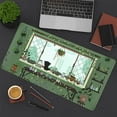 thumbnail image 5 of Cute Kawaii Green Plant Desk Mat Anime Aesthetic Mousepad Pixel Art XXL Large Gaming Mouse Pad Laptop Keyboard Mat Desk Pad 31.5x15.75 in, Office Home Decor Desk Mats for Women Girl Mouse Mat, 5 of 6