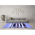 thumbnail image 3 of Ahgly Company Machine Washable Indoor Rectangle Abstract Blue Contemporary Area Rugs, 5' x 8', 3 of 4