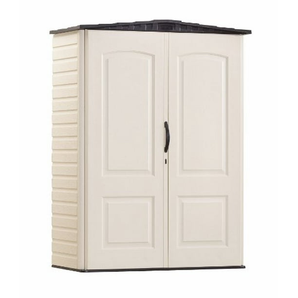 Rubbermaid Storage Shed 5x2 Feet, Sandalwood/Onyx Roof, Weather