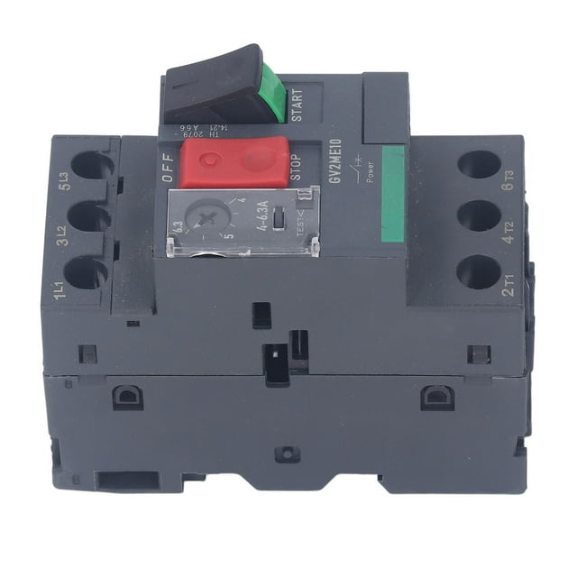 Motor Circuit Breaker Button Control Motor Switch Thermal Magnetic Circuit Breaker with Rail Mount for Motor Applications