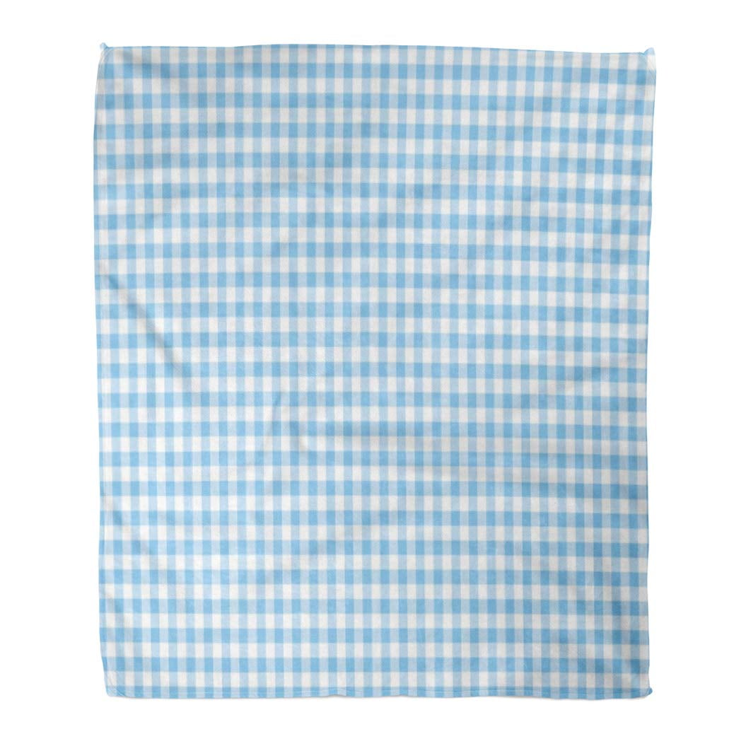 Light blue and white throw blanket sale
