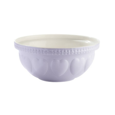 Mason Cash Hearts S12 (4.25 Qt) Mixing Bowl | Lavender