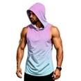 thumbnail image 6 of BRANROY Men's Athletic Tank Tops - Hooded Sleeveless Gym Tees, Breathable Muscle Fit Shirts for Summer Bodybuilding Training,Purple 4XL, 6 of 7