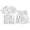 X143 White, variant on Tfken Halloween Pajamas Sets Boys Sleepwear Nightwear Party Halloween Print Comfortable Pajamas Set Homewear Summer Fashion Cute Loungewear Outfit Size 3-4 Years White