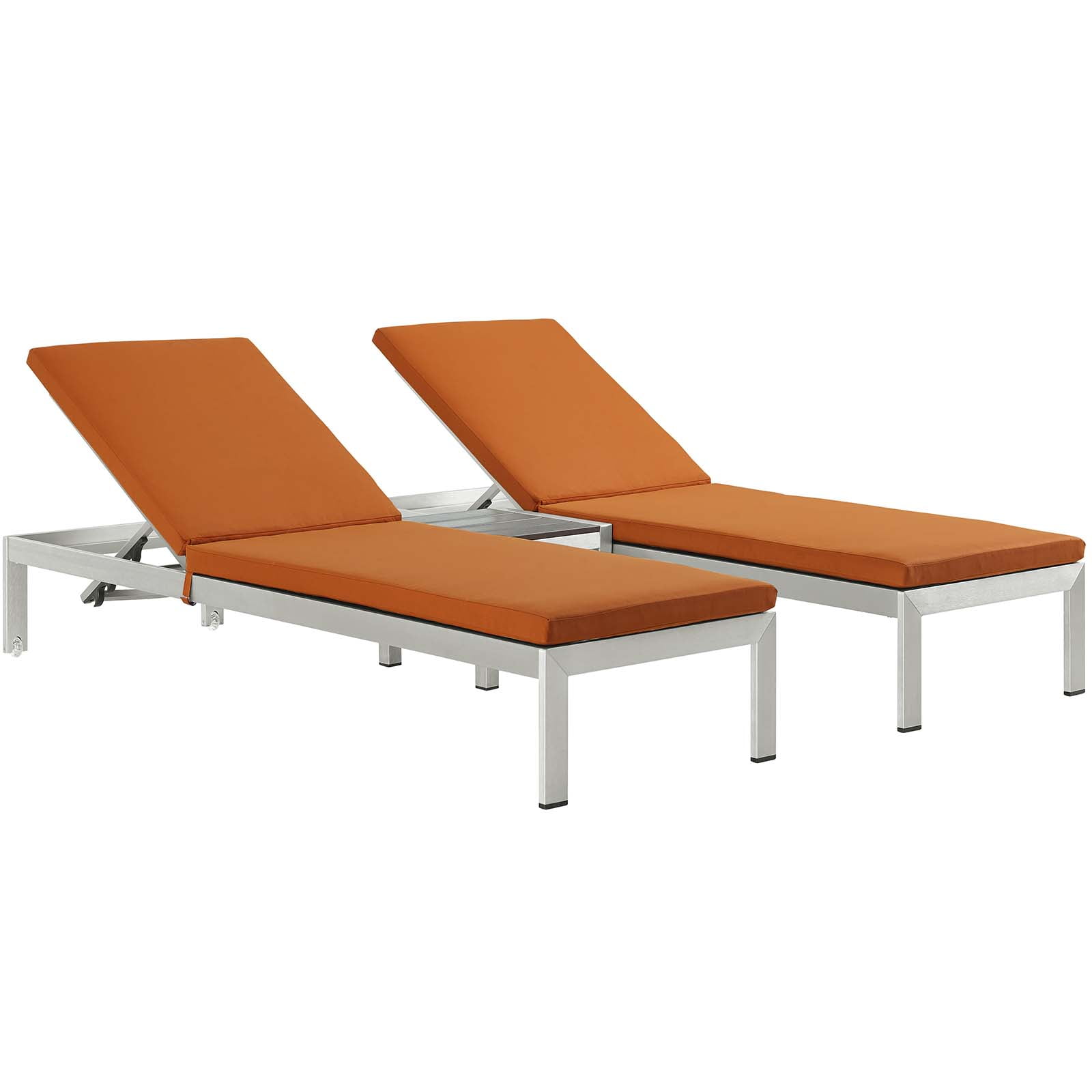 Modern Contemporary Urban Design Outdoor Patio Balcony Three PCS Chaise ...