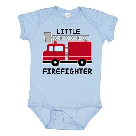 

Inktastic Red Fire Little Firefighter Gift Baby Boy or Baby Girl Bodysuit