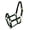 Green, variant on Adjustable Cob Size Neoprene Lined Nylon Halter w/ "Running Horse" Overlay (Red)