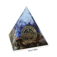 thumbnail image 3 of Vacemry Under $5 Crystal Quartz Resin Stand, Natural Stone Desk Ornament, Decorative Pyramid Paperweight, Healing Crystal Tower for Office Home, 3 of 6