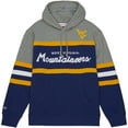 thumbnail image 2 of Men's Mitchell & Ness Navy West Virginia Mountaineers Head Coach Pullover Hoodie, 2 of 5