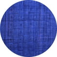 thumbnail image 1 of Ahgly Company Indoor Round Abstract Purple Modern Area Rugs, 3' Round, 1 of 4